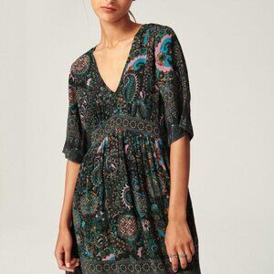 ba&sh Dark Paisley Dress